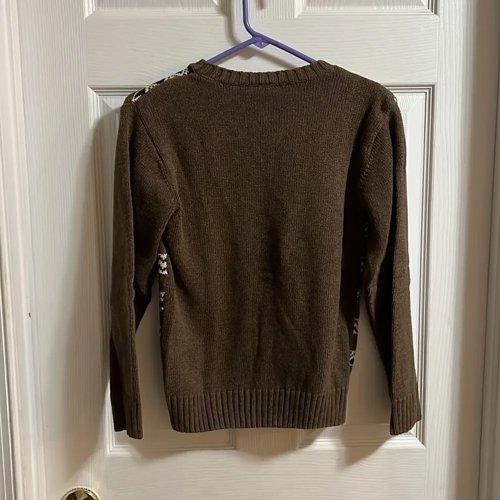 Gymboree size medium (7/8) boys brown sweater.